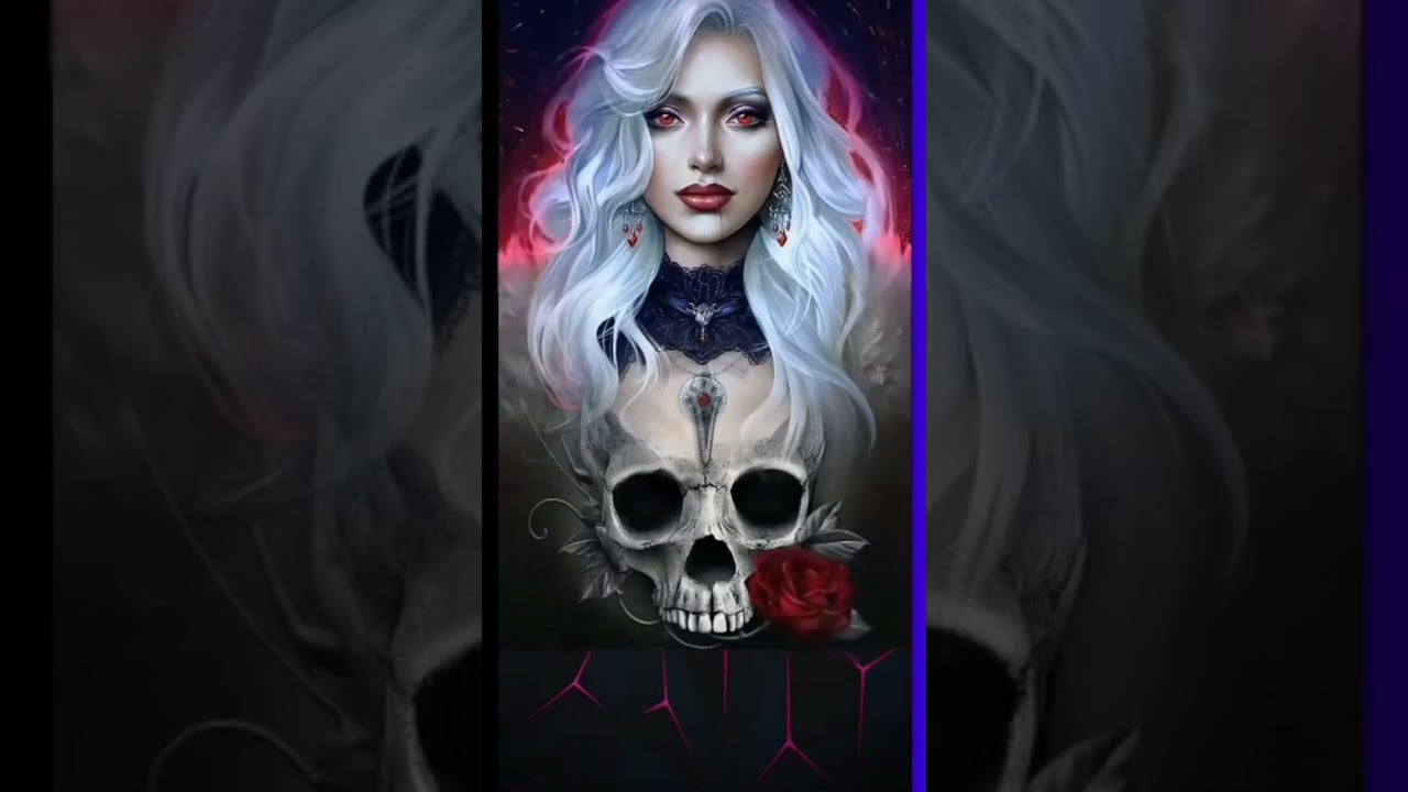 Vampire Woman - Dark Aesthetic Graphic Design, Fantasy Art & Characters - Reels, TikTok & 