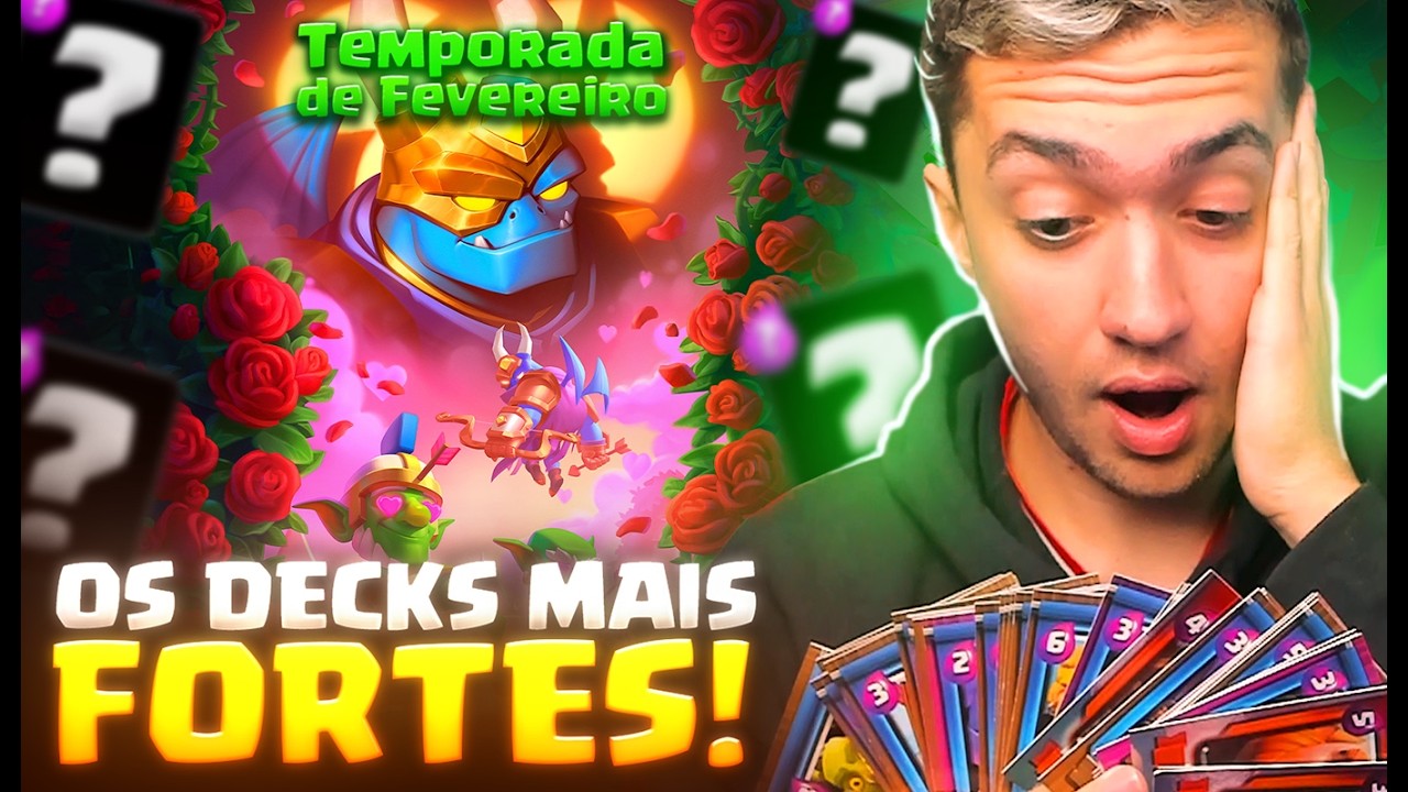 ESSES DECKS VÃO DOMINAR A TEMPORADA de FEVEREIRO NO CLASH ROYALE!