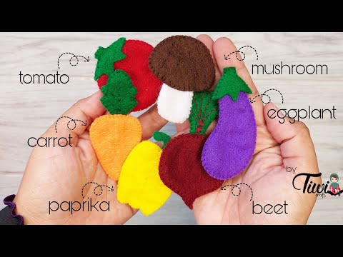 Video: Ornamen Sayuran Felt – Ide Membuat Sayuran Dengan Felt