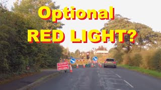 Is stopping at these red traffic lights optional?