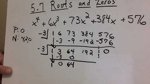 5.7  Roots and Zeros