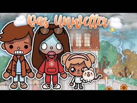 HEFTIGES GEWITTER + STROMAUSFALL ⛈️😰 | AESTHETIC ROUTINE/ GESCHICHTE | TOCA BOCA STORY DEUTSCH