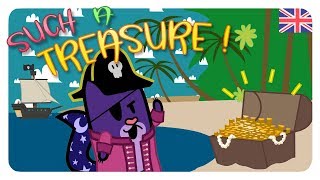 🏝 TREASURE ISLAND 🏴‍☠️ PIRATES STORIES 💰 Animated CARTOONS | Gato Rainbow & Gata Moon