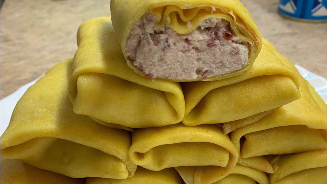 Налисники з сиром та вишнею 