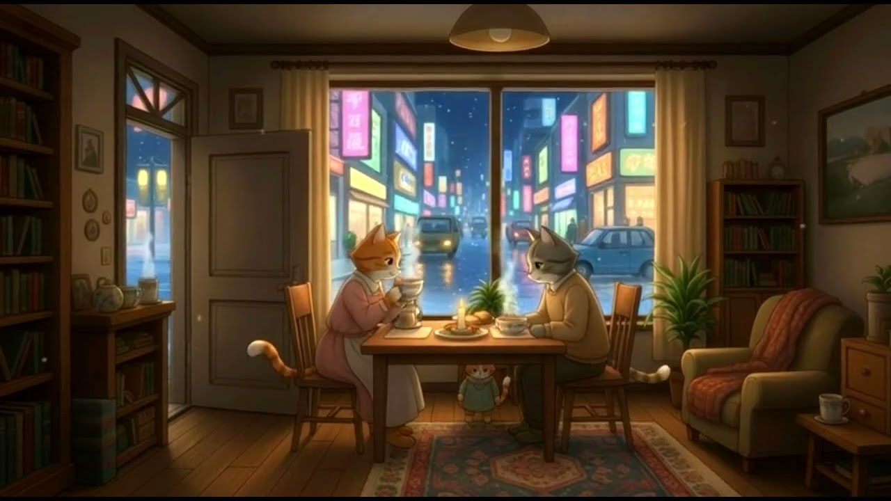 A Peaceful Ghibli-Style Evening 🌿 Cozy ASMR | Slow Living | Relaxing Village Life (VIDEO)