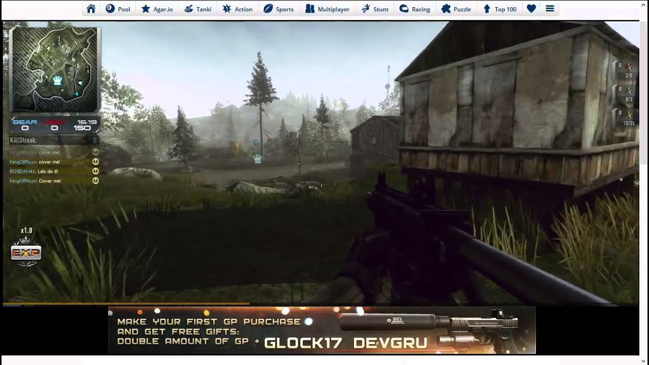 Contract Wars: Free 2 Play(FPS/Multiplayer) browser Game