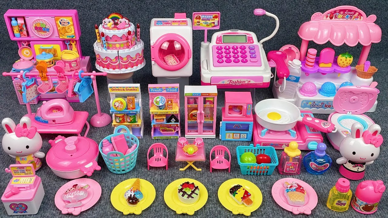 17 Minutes Satisfying with Unboxing Ice Cream Store & Kitchen Toys Set Review Toys | ASMR 