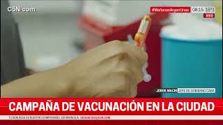 Campaña De Vacunación En La Ciudad: Conferencia De Jorge Macri