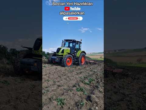 Bostan Yeri Hazırlıkları #alipasalierkan #tarım #çiftçi #claas #ares557atx #tiller #tarlasürümü