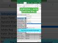 Master Excel SUBTOTAL Like a Pro: The Secret to Smarter Summing! #shorts