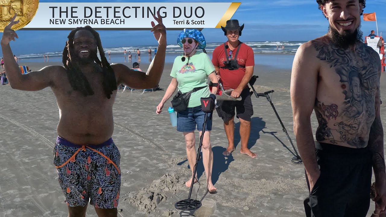 Found Gold and Silver Metal Detecting New Smyrna Beach Florida | The Detecting Duo S04E08