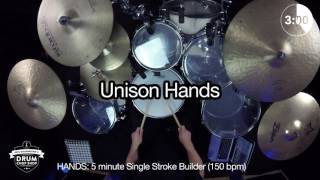 5 Minute Single Stroke Roll Builder (150bpm) - DrumDNA.com