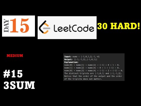 30 HARD Challenge - Day 15: Python for Beginners: Leetcode Problem #15: 3Sum