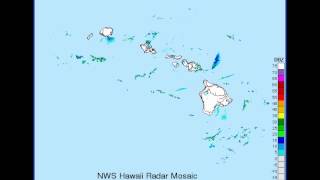 9:10pm Big Island 'Blobs' On Hawaii Radar Loop