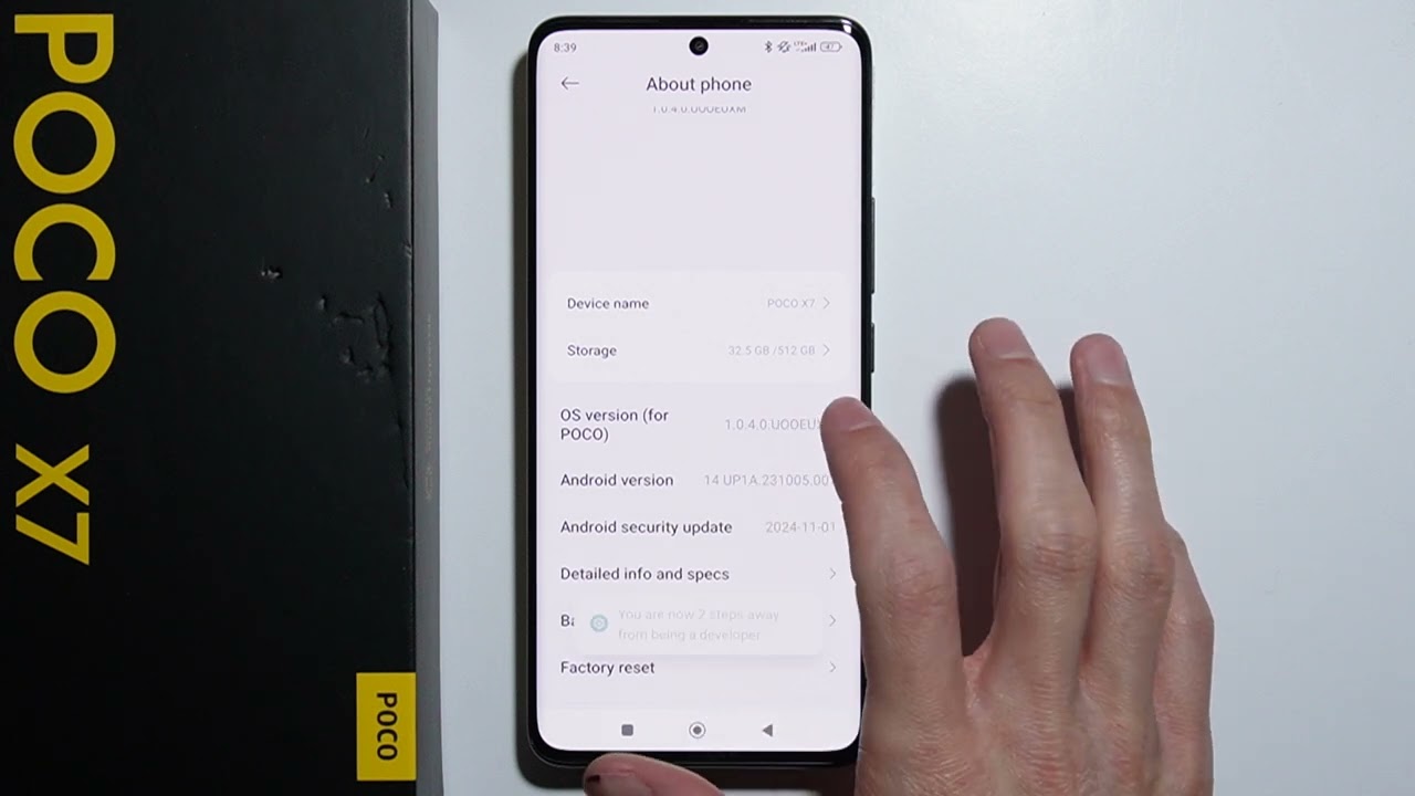 Poco X7: How to Enter Developer Options? - YouTube