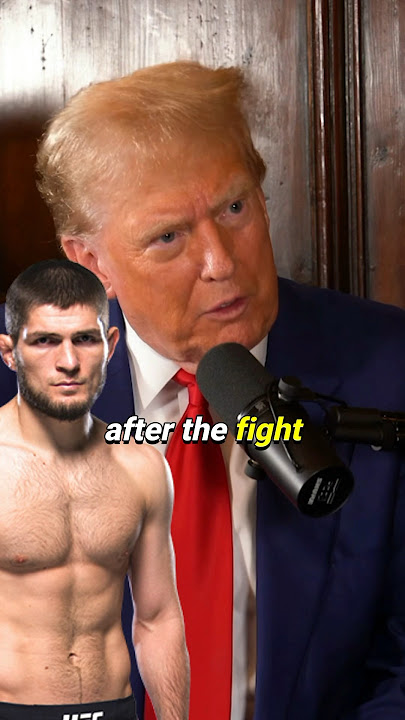 👊 Donald Trump PROMISES Khabib He Will End War