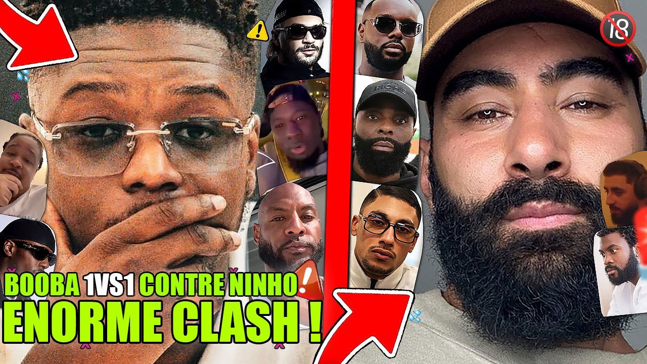 BOOBA ATTIRE NINHO 1VS1 MENACE LA FOUINE, MEDJA CLASH OKLM, WERENOI BABS ENERVÉ, DAMSO RETIRE INSTA