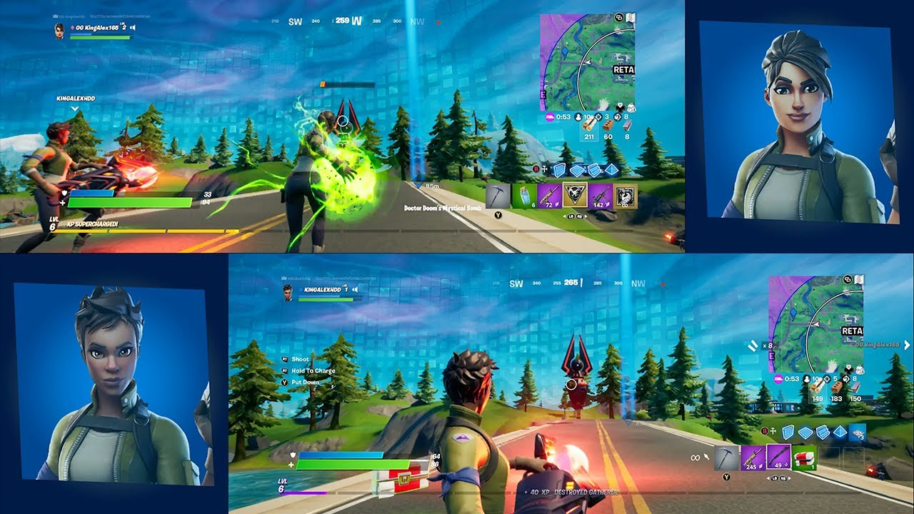 How to Split Screen in Fortnite on Xbox & PS4 (2 Players on Same