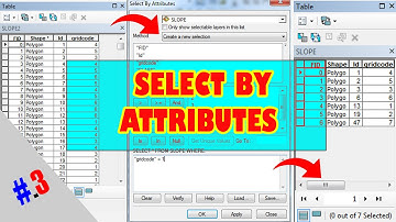 Select by attributes | Sélection par attributs