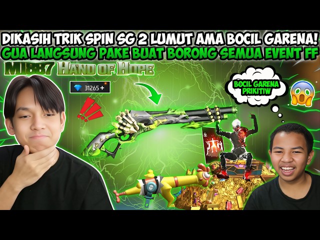 GUA DIKASIH TRIK SPIN SG 2 HAND OF HOPE AMA BOCIL GARENA!! LANGSUNG GUA BORONG SEMUA SPINAN DI EPEP😱