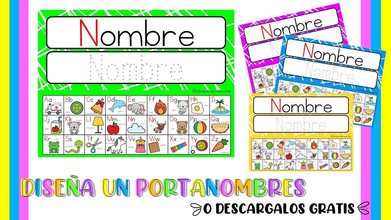 DISEÑA TUS PORTANOMBRES/CURSO DISEÑA TU MATERIAL VIDEO 15 - YouTube
