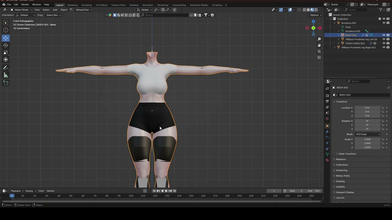 VERY basic How to Add Prosthetic leg to avatar Vrchat- How to Weight Transfer