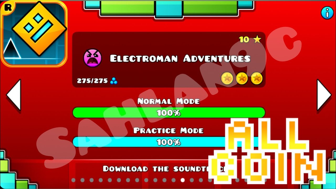 Geometry Dash Level 13 "Electroman Adventures" YouTube