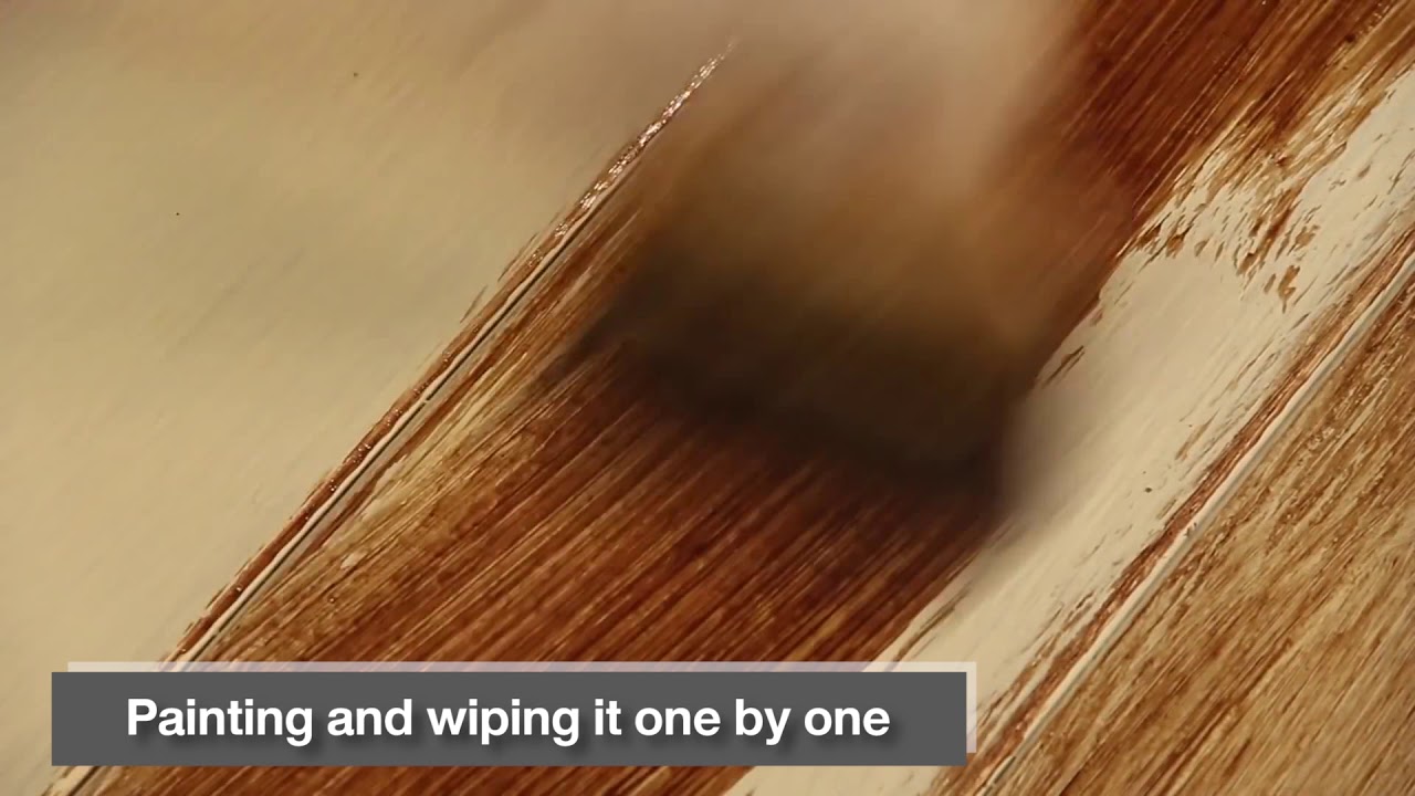 How to paint SCG Smartwood plank look like old wood - YouTube