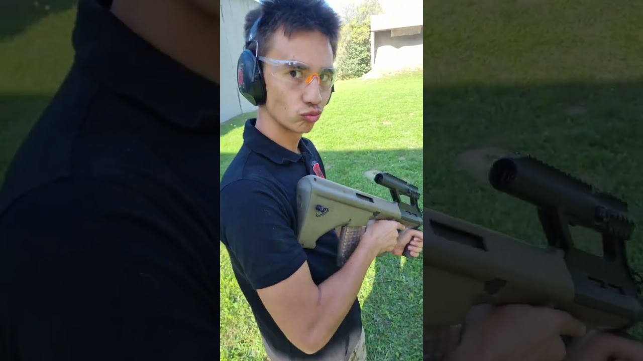 FULL AUTO Austrian Steyr AUG .223 Remington MAG DUMP