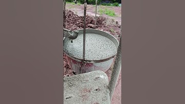 The casting process of concrete columns- Good tools and machinery make work easy