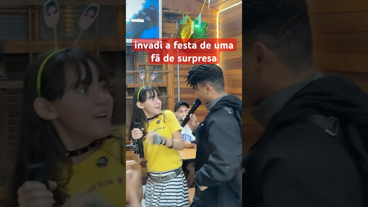 INVADI A FESTA DE UMA FÃ DE SURPRESA 