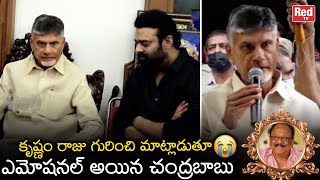 Chandrababu Naidu Emotional Words About Krishnam Raju | Rebel Star Krishnam Raju Latest News | REDTV