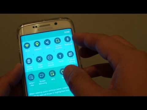 Samsung Galaxy S6 Edge: Turn On Mobile Data With Missing Mobile Data Icon from Quick Access