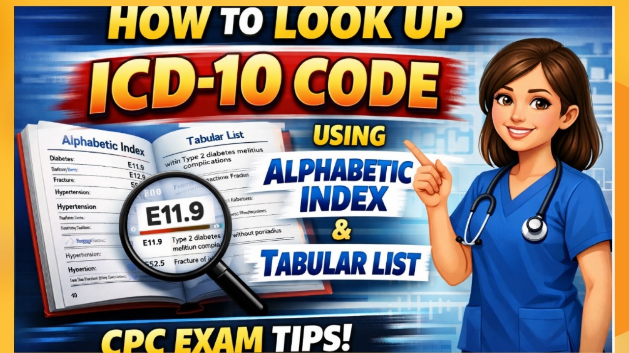 How to Look Up ICD-10 Codes Using Alphabetic Index & Tabular List | CPC ...