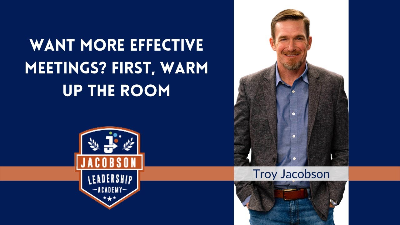 Want more Effective Meetings? First, Warm up the Room YouTube