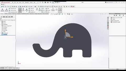 SOLIDWORKS and Makerbot Tutorials: Elephant Phone Holder - Part 4