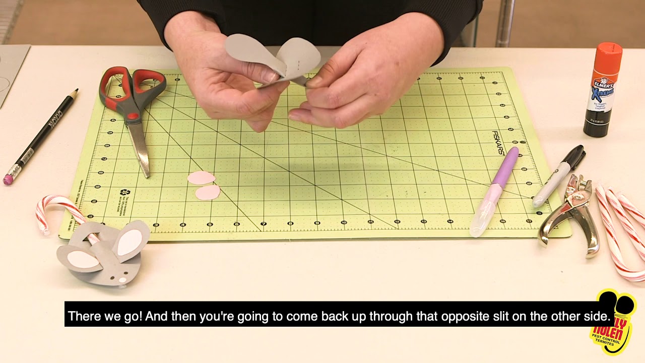 TRULY Crafts - Candy Cane Mouse Holder