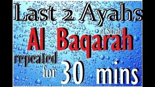 Repeat the Last 2 ayahs of Surah Al Baqarah for 30 mins