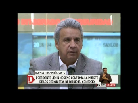 Rueda de Prensa del Presidente, Lenín Moreno sobre la situación de los periodistas secuestrados