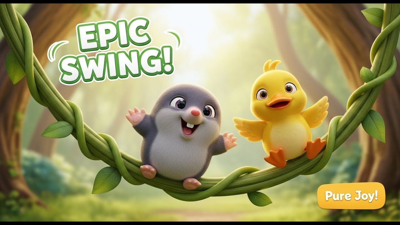 Pip & Molly's EPIC Swing Adventure! 🌳🦆