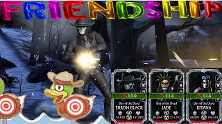 Friendship’s in MK Mobile | Max Bonus Point Day of the Dead Team’s Elder Survivor Gameplay