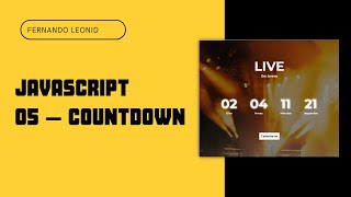 Mini JavaScript projects (for beginners) - 05 COUNTDOWN