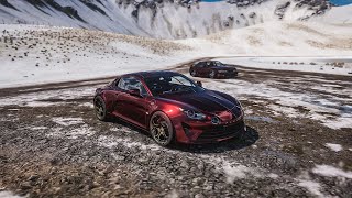 Touge Battle Forza Horzion 5 | Alpine A110 vs Mazda RX 7 Spirit R vs Toyota AE86 Trueno