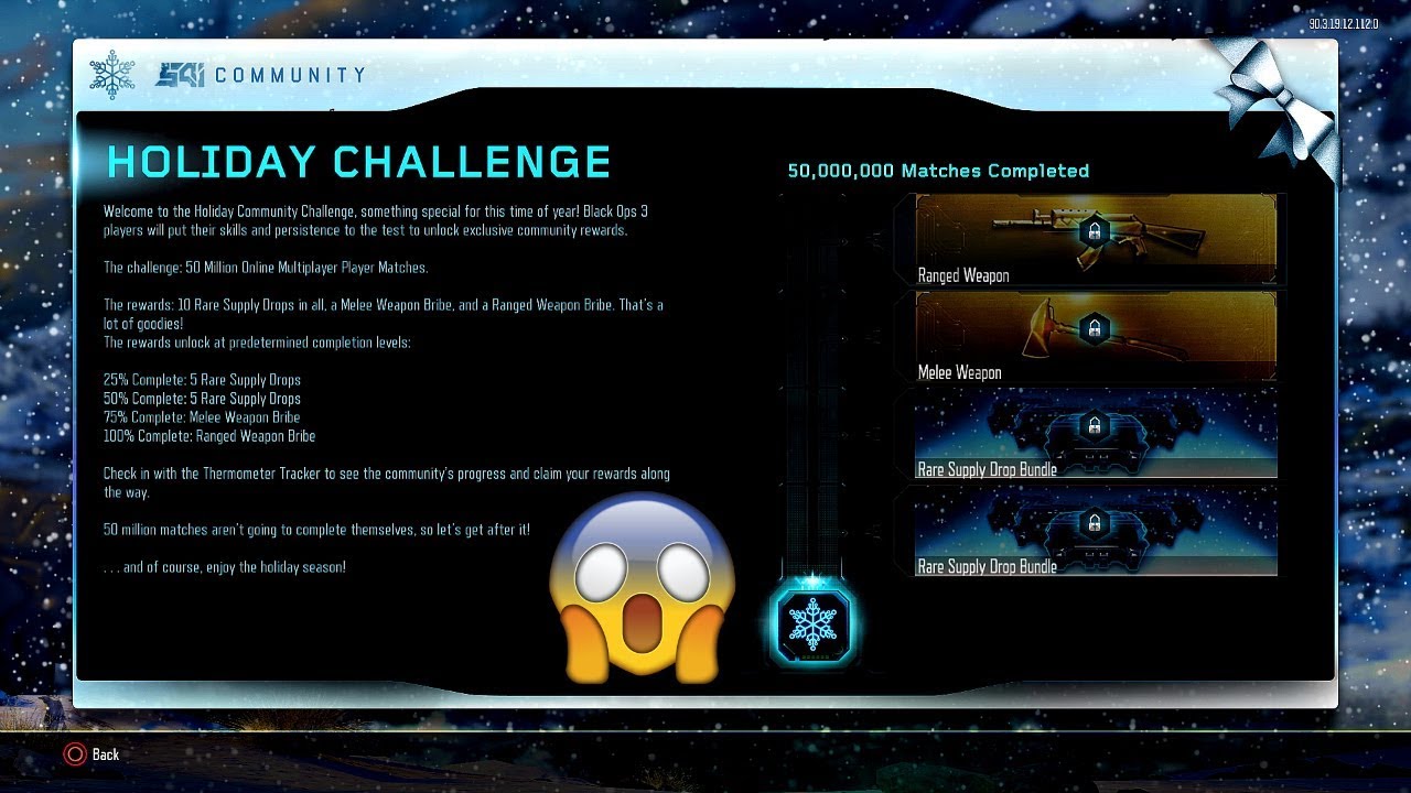 NEW BLACK OPS 3 HOLIDAY CHALLENGE COMMUNITY CONTRACT SHOWCASE!