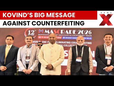 Ram Nath Kovind Addresses Smuggling & Counterfeiting Menace At FICCI MASCRADE 2026 | NewsX