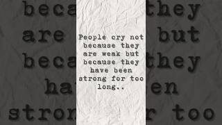 Tears Don’t Mean Weakness