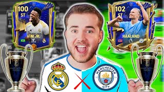 ⚪🟡⚫REAL MADRID X MANCHESTER CITY🔵⚪🔵MONTEI A SELEÇÃO DE 800 MILHÕES NO FC MOBILE 24