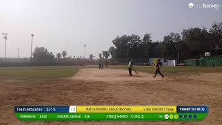 GIG CRICKET Team vs Team Actuaries live cricket match | 9th Milliman AiGenix Insurance Cricket Leagu