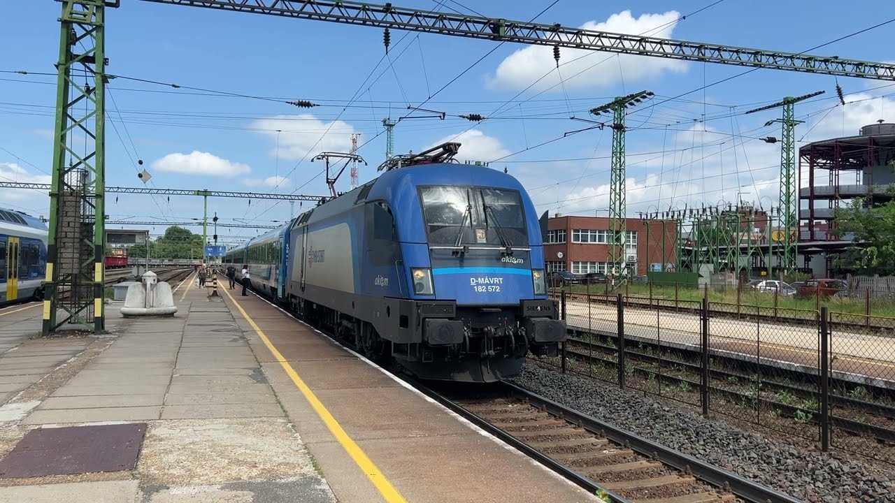 MÁV-Start Savaria InterCity (AKIEM Taurus EuroSprinter) indul Tatabánya ➡️ Budapest Keleti pu
