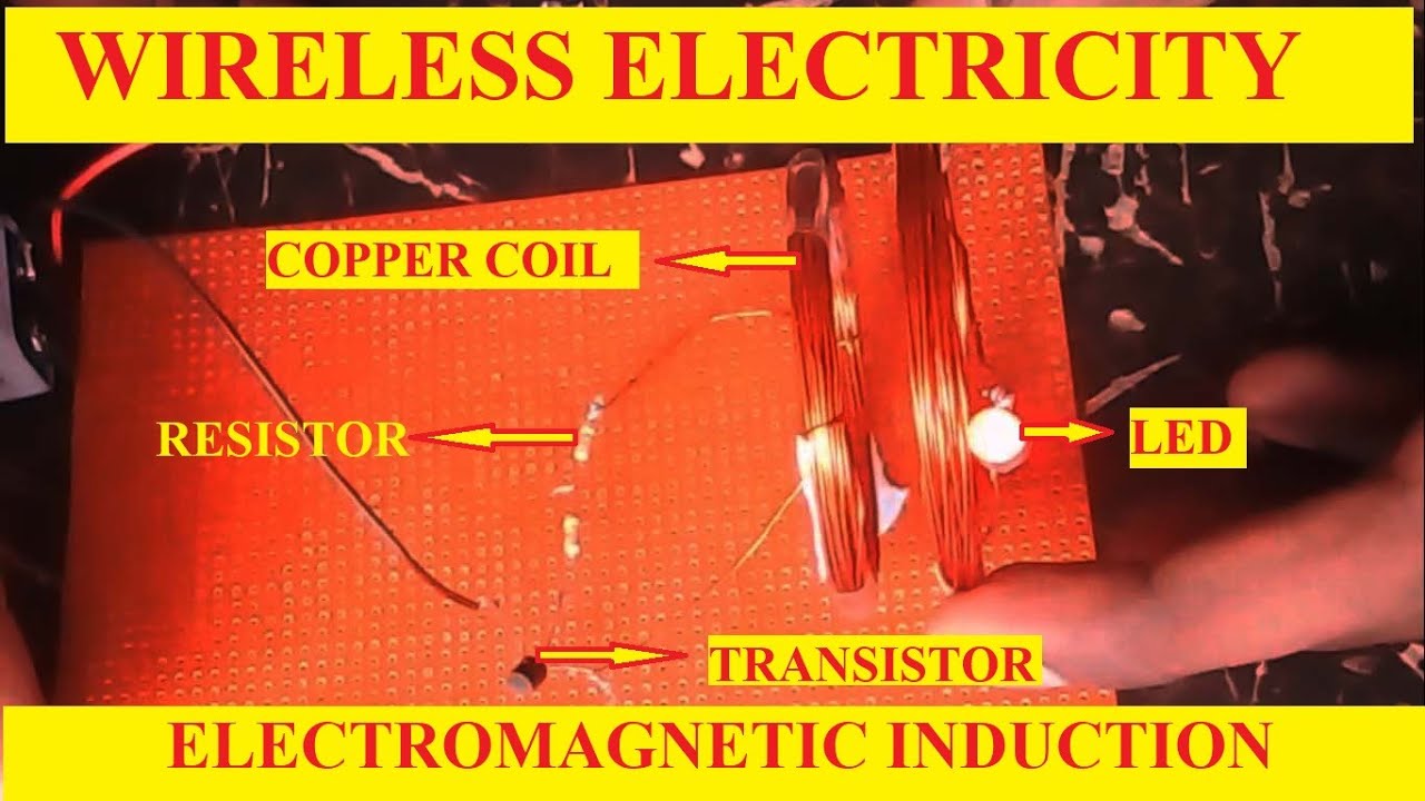 how to make wireless electricity through transistor and copper coil